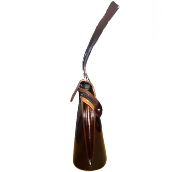 Salvatore Ferragamo Brown Ombré Leather Shoulder Bag -AQ-217148 Rare, Italy - Picture 4 of 14